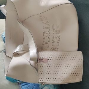 Victoria's secret tote with matching wristlet